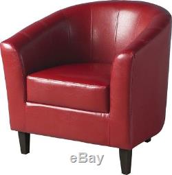 Mac Designs Faux Leather Tub Chair Armchair Dining Room Modern Office Furniture