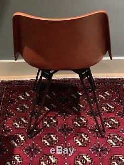 Made. Com Kendal Office/Desk Swivel Chair, Tan Leather withBlack Metal Legs