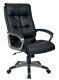 Maine Black Bonded Leather Executive Padded Computer Office Chair Graded Mk1