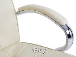 Manager Chair Massage Office Leather White with + Heating