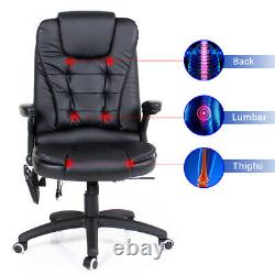 Massage Chair Computer Office Chair High Back Swivel Adjustable Leather Recline