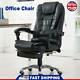 Massage Executive Office Chair Gaming Computer Desk With Footrest Recliner Leather