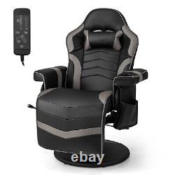 Massage Gaming Chair Ergonomic Office Chair Swivel PU Leather Executive Chair