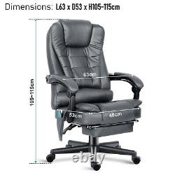 Massage Office Chair Computer Desk Gaming Chairs Swivel Recliner WithFootrest