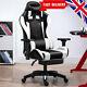 Massage Office Chair Gaming Computer Desk Chairs With Footrest Recliner Pu Leather