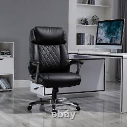 Massage Office Chair High Back Computer Desk Chair with Adjustable Height Black