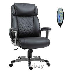 Massage Office Chair High Back with Adjustable Height Lumbar Support Black
