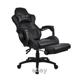 Massage Racing Gaming Chair Adjustable Recliner Swivel PU Leather Office Home UK