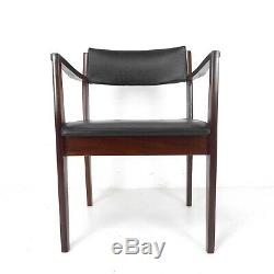 Mid Century Danish Rosewood Armchair / Desk Office Dining Chair Vintage