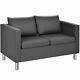 Modern Double Seat Sofa Loveseat 2 Seater Chair Sofa Couch Lounge Home Office
