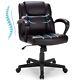 Modern Mid-back Pu Leather Office Chair With Adjustable Height