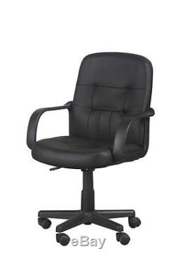 Modern Office Executive Chair PU Leather Computer Desk Task Soft Seat Padded