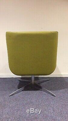 Modern Olive Leather Lounge Chair Reading Office FREE MANCHESTER DELIVERY