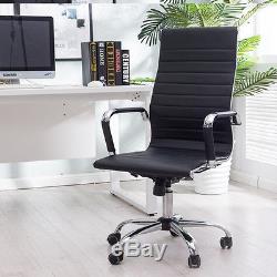 Modern PU Leather Office Chair Ergonomic High Back Executive Computer Desk UK