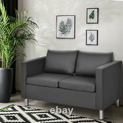 Modern PU Leather Sofa Chair Loveseat Single Armchair Couch 2 Seater Home Office