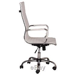 Modern Pu Leather Ergonomic High Back Executive Office Chair Sport Computer Desk
