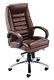 Montana Luxury Leather Faced Executive Office Swivel Chair In Brown Ch0245