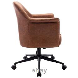 More4homes Rene Faux Leather Swivel Desk Study Home Office Computer Chair Livin