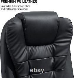NEW Ergonomic Executive Office Chair with Footrest PU Leather Swivel Desk Chair