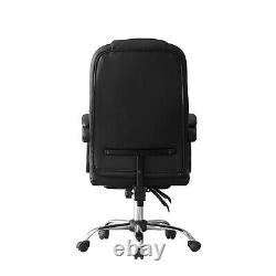 NEW Ergonomic Executive Office Chair with Footrest PU Leather Swivel Desk Chair