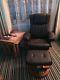 New Real Leather Swivel Recliner Chair Without Foot Stool Armchair Home Office