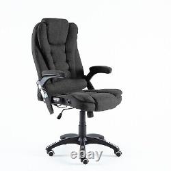 Neo Leather Fabric Home Office Reclining Padded Height Massage Swivel Chair