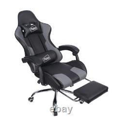 Neo Leather Gaming Racing Chair Office Recliner Leg Rest Massage Refurbished