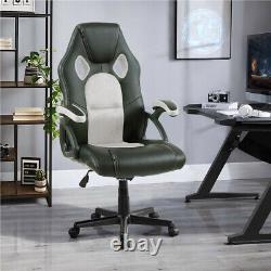 Neo Tilt Swivel PU Leather Mesh Office Racing Gaming Style Computer Desk Support