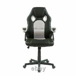 Neo Tilt Swivel PU Leather Mesh Office Racing Gaming Style Computer Desk Support