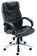 Nevada Luxury Leather Executive Office Swivel Chair In Black Ch0241