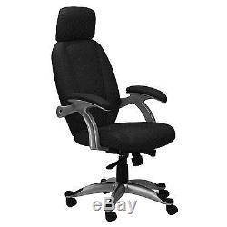 New Alphason Bentley High Back Soft Leather Office Executive Chair BLACK