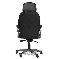 New Alphason Bentley High Back Soft Leather Office Executive Chair BLACK