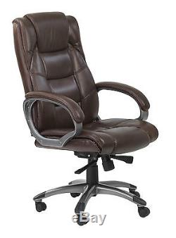 New Alphason Northland High Back Soft Leather Office Executive Chair BROWN