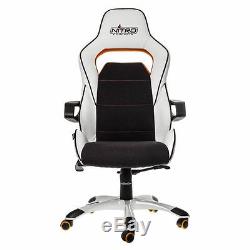 Nitro Concepts Gaming Office Racing Chair PU Leather Esport Seat NC-E220E-WO-UK