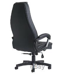 Noble Executive Managers Chair High Back Bonded Leather Managers Chair black