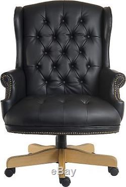 Noir Traditional Leather Executive Chair