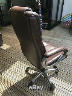 Northland Brown Leather Executive Home office chair
