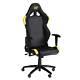 Omp Wheeled Swivel Racing Office Seat / Chair Faux Leather Black / Yellow
