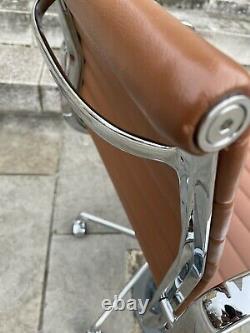 ORIGINAL CHARLES BY ICF eames ea118 office chair TAN LEATHER