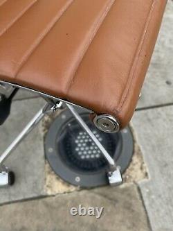 ORIGINAL CHARLES BY ICF eames ea118 office chair TAN LEATHER