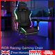 Oyajia Gaming Office Chair Gaming Racing 12 Rgb Led Computer Work Seat
