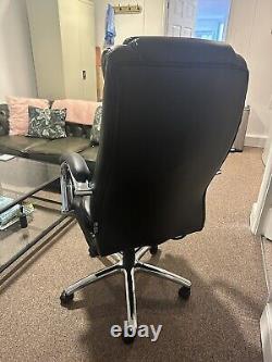 Office Boffins Posture Executive Black Leather Office Chair