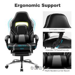 Office Chair Adjustable Ergonomic Racing Gaming Swivel Pu Desk Computer Chair