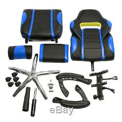 Office Chair Adjustable Ergonomic Racing Gaming Swivel Pu Leather Desk Computer