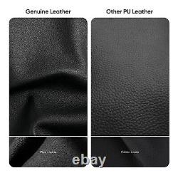 Office Chair Executive Chair Ergonomic Genuine Leather Computer Desk Task Seat