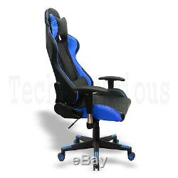 Office Chair Executive Racing Gaming Computer Desk Swivel Chair Recliner Leather