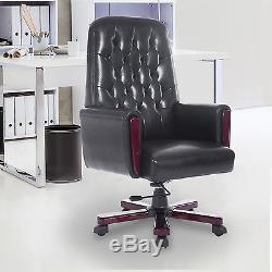 Office Chair Luxury Executive High Back PU Leather Swivel Computer PC Seat Desk
