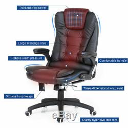 Office Chair Massage Executive Home Desk Computer Swivel Reclining Fx Leather