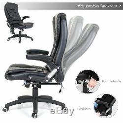 Office Chair Massage Executive Home Desk Computer Swivel Reclining Fx Leather