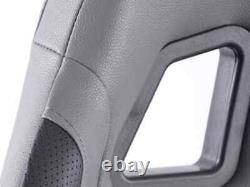 Office Chair Sports Bucket Seat Grey Faux Leather Garage Home Workshop
